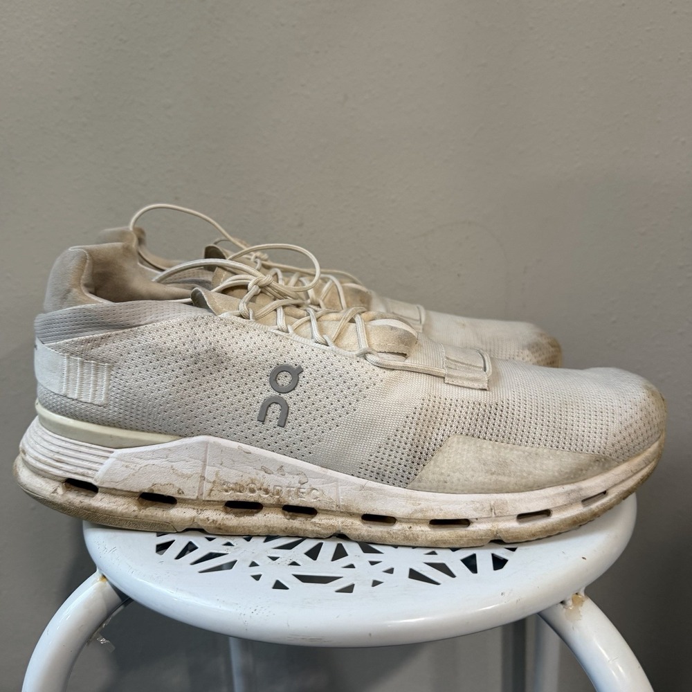 On Cloud Cloudnova Triple White Cloudtec Running Shoes 26.99115 Men's Size 13